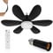 Ceiling Fans with Lights Lamp E27 Base and Remote Control,40w Ceiling Fan Light Dimmable,Quiet Ceiling Fan 6 Blades for Bedroom,Living Room Kitchen 3 Color Temperature,3 Speeds,Timing