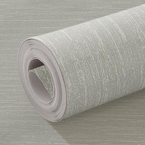 Beswitory Grey Striped Thick Textured Wallpaper Mix Plain Grey Embossed Textured Wallpaper for Adults Kids Teenager Bedrooms Bathrooms Hallway Lounge Living Room Feature Wall