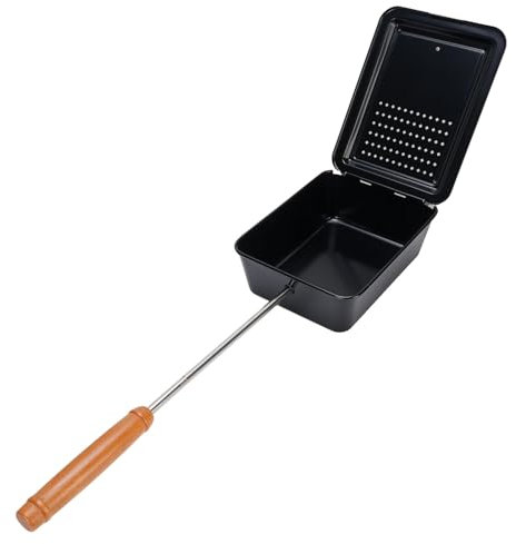 Popcorn Popper für Lagerfeuer, Popcorn, Popcorn, mit Holzgriff, Popcornpuppe, kein Stock, für Camping, Popcorn, Popcorn