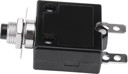 ZASCHMOY R¨¦initialisation Fiable 5A R¨¦initialiser Le Disjoncteur Thermique avec Une Protection Contre Les Surcharges de Courant - Id¨¦al pour Les Applications Automobiles et Industrielles (5A)