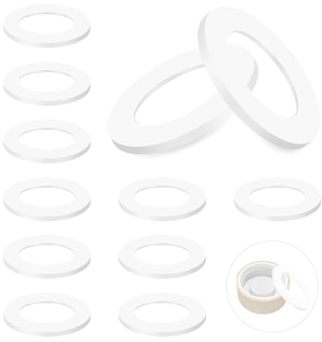 Guarnizioni di ricambio per bottiglie di vetro da 12 pezzi - compatibili con Spottle 360 ml/550ml/750ml/1L, chiusura ermetica e durevole, facile sostituzione