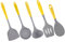 Mipcase 1Juego Utensilios de Cocina de Silicona Cucharón Espátula y Antiadherentes y Resistentes al Calor para Cocinas Modernas
