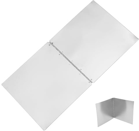 DEARMAMY Ölspritzschutz Edelstahl 30x30cm Faltbar Spritzschutz Wand Für Herd Küche Hitzebeständig Platzsparend