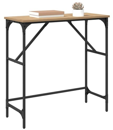 vidaXL Konsolentisch Artisan-Eiche 75 x 32 x 75 cm Holzwerkstoff