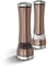 Morphy Richards 974235 Accents Electronic Salt and Pepper Mill Set, Stainless Steel, Copper , 6.5 x 6.5 x 22 cm