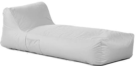 Avalon - Pouf Chaise Longue da Esterno Gaia L Samba Sfoderabile, Pouf Letto Comodo e Impermeabile, Grande e Perfetto da Giardino, Arredo Piscina, Design Moderno, Made in Italy(80x190cm-Grigio)