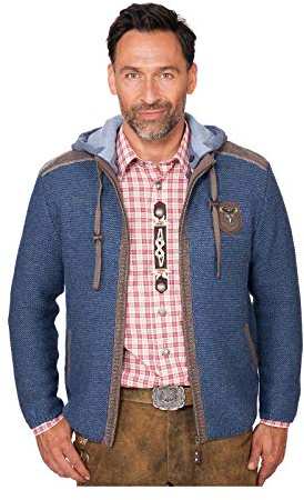 Spieth & Wensky Herren Strickjacke Dakar blau S