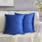 GIGIZAZA Blau Kissenbezüge, Kissenhülle Pack von 2 Samt Zierkissenbezüge Throw Pillow Covers Cases Set Kissen Fall für Sofa Schlafzimmer und Auto, 20 * 20 Zoll 50 * 50 cm