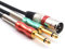 SiYear XLR 3 pin maschio a doppio 6.35mm 1/4 maschio Y splitter cavo Y, doppio mono maschio (1/4 di pollice) 6.35mm a XLR spina maschio microfono stereo convertitore adattatore audio cavo (1m)