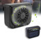 MASO - Mini aire acondicionado de energía solar, ventilador frío para ventana de coche, color negro