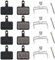 DECARETA 4 Paar Bremsbeläge Fahrrad Scheibenbremsbeläge Fahrradbremsen Schwarz Scheibenbremse Fahrrad Bike Beläge Brake Pads für Shimano M315, M355, M515, M515-LA-M, M525. Nexave C501, C601 usw