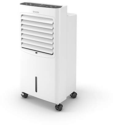 Olimpia Splendid 99311 Peler 8 Turmventilator Kühler Ionisator mit Fernbedienung, Timer und Kanister 8 Liter, 400 m3/h, 75 W