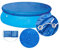 ALLOMN Cubierta Redonda para Piscina, Cubierta de Piscina con Diseño de Cordón Summer Waves, Protección Antipolvo Portátil para Diámetro 183cm/244cm/305cm Piscina Solar Sobre el Suelo (Diámetro 244cm)
