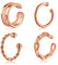 CHIC & ARTSY Ohr Manschette Ohrring in 925er Sterling Silber, Ohrringe ohne Piercing, Helix Knorpelanhänger, Ohrring-Muschel, edler Schmuck für Frauen und Männer, Metall
