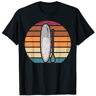 Retro Paddelboard Wassersport SUP Stand Up Paddling T-Shirt
