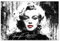Wandsticker / Wandaufkleber, Motiv Marilyn Monroe, 155 x 105 cm, Nr. H19M_NS1DB