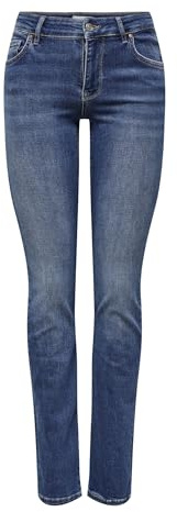 ONLY Female Slim Fit Jeans ONLALICIA Mittlere Taille Gerade geschnitten Jeans