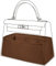 DGAZ Handtasche Tasche Organizer, Seide Innentaschen für Kelly Pochette/Mini/25/28/32/35, Taschen Organisator Innentaschen für Damen Handtaschen (Gold, KL25)