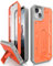 CaseBorne V Compatible with iPhone 14 Plus Case [Not Pro] - Military Grade Full-Body Rugged with Kickstand and Built-in Screen Protector (Orange)