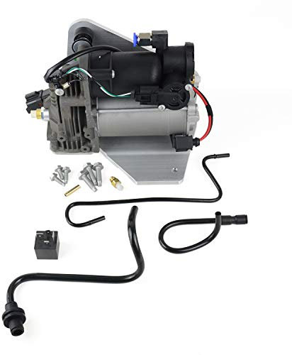 TGKUKNOB Air Suspension Compressor Pump + Relay LR015303 LR023964 LR045251 - Compatible with Discovery 3, Discovery 4, Ran-ge Ro-ver Sport 2005-2014 (AMK system)