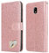 iPEAK Case For Samsung Galaxy J3 2017 Phone Case Shiny Leather Bling Glitter Book Flip Stand Card Wallet Protective Folio Cover for Samsung Galaxy J3 Phone (Rosegold)