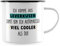 JUNIWORDS Emaille-Tasse, Ich komme aus Leverkusen, somit Bin ich automatisch viel Cooler als du!, Schwarzer Tassenrand (1009100)
