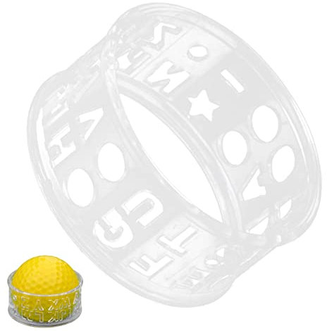 Golfball-Schablone, Buchstaben-Zeichenwerkzeug, Marker, Golfball-Marker, Ausrichtungswerkzeug, Schablone für Golfball, Zubehör für f