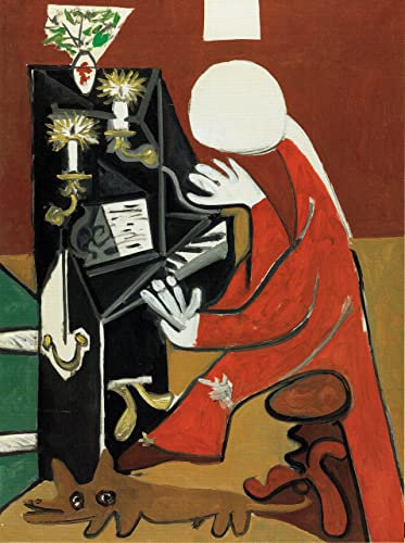 Pablo Picasso The piano 1957 A0 Poster on Canvas - Filmkunstposter in verschiedenen Größen für Wohn- oder Schlafzimmerideen. Randlose Kultfilmbilder, klassische ikonische 70er, 80er, 90er Jahre, Vint
