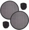 VOSAREA Round Handheld Fan 2pcs Foldable Fan Japanese Style Summer Handheld Folding Fan Portable Fans Round Circular Folding Fan Round Hand Fan for Travel Outdoor Japanese Foldable Fan