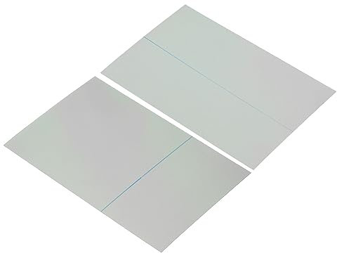 PATIKIL 7 Polarisierte Folie Blätter 2 Packung Kleber Polarisator Linearer Polfilter 10x15.5cm für Bildschirm Fotografie Beleuchtung 0/90°