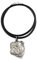Art-Dog Hundekopf-Halskette auf Lederband - ArtDog Kollektion Hunde Halskette - Silberne Ketten mit Hundebildern - Schmuck mit Hunderassen - English Bulldog - Englische Bulldogge II
