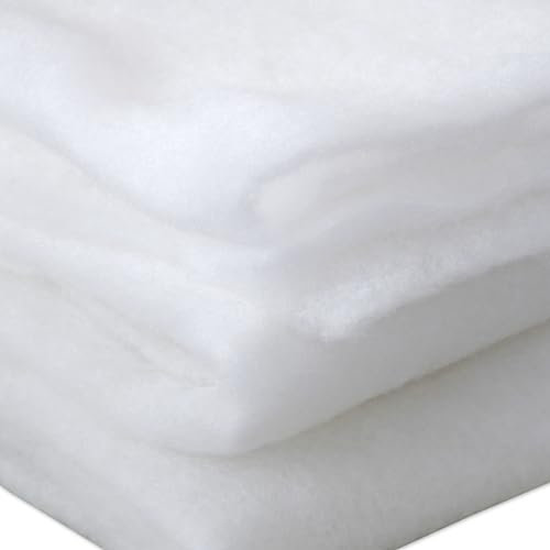 Nurtextil24 Volumenvlies Meterware 5m Länge 1cm Dicke 160cm Breite Quilt 100g/m² Polstervlies 10mm Höhe Waschbar Watte Polsterwatte Diolenwatte Vlieswatte Füllung Kissen Decke Sofa Polsterung