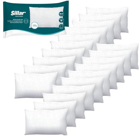 Sillar Luftentfeuchter Nachfüllbeutel 20 Stück, Granulat im Vliesbeutel 250g Nachfüll-Beute, Raum-Entfeuchter, Nachfüll-Packs | Verhindert Schimmel, Schützt Wände Unangenehme Gerüche
