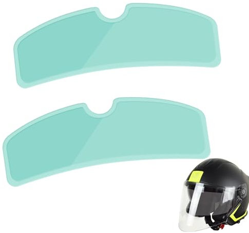 Bansusu 2Pcs Helmet Anti-fog Film PET Soft Plastic Motorbike Helmet Visors Film Universal Protective Clear Lens Visor Insert Ensure Riding Safety for Motorcycle Helmet Cover Film