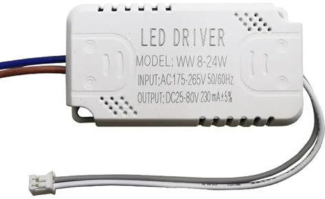 LED Driver 230mA 8-24w 24-40w 40-60w 60-80w 80-120w 100-150w LED Constant Current Driver Power Unit Supply LED Transformer(8-24W)
