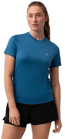 DANISH ENDURANCE Sportshirt Damen, Leicht & Atmungsaktiv, 1er & 2er Pack | Sport Oberteil, Leicht & Atmungsaktiv mit Meshnetz, Feuchtigkeitsableitend für Fitness, Yoga & Laufen