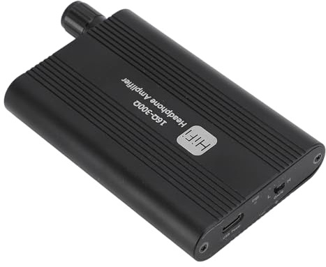 Culnflun Amplificatore Audio, Amplificatore per Cuffie Portatile, Interruttore di Guadagno a 2 Stadi Qualità Audio Superiore da 16 a 300, Ohm 3,5 Mm Ingresso AUX Uscita