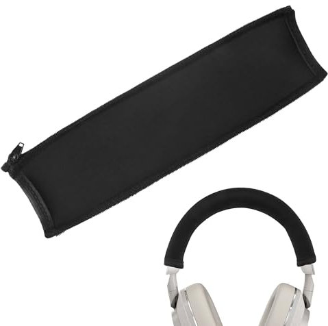 1PCS Headphone Covers Black Universal Head Phones Covers Fabric Headphone Protection Zippered Replacement Cover Generally Suitable for Various Models Compatible with Sony or Other Brand Headphones