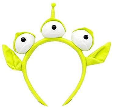 LiTaiJingNice Serre-tête Alien vert à trois yeux pour fête cosplay