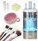 IUHFSIFS 2.0 Upgrade Make Up Brush Cleaner Machine【Motor Upgrade - 10 multiple Clean】MakeupBrushes Cleaner【Perfect Design - Suitable for all brush】Circuit Upgrade-Quality Assurance -GREY