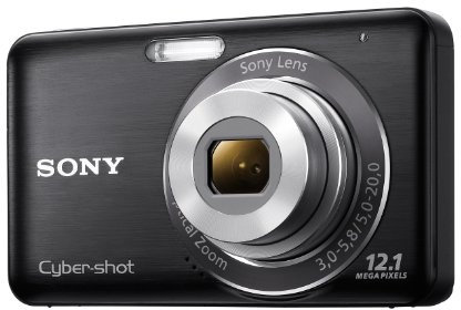 Sony DSCW310 Cyber-Shot Digital Camera (12.1 MP, 4 x Optical Zoom, 2.7 inch LCD) - Black (Renewed)