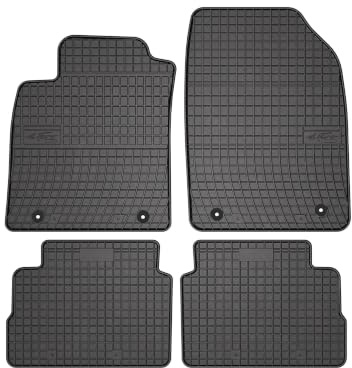 Wielganizator SolidPRO Gummimatten passend für Opel Vectra C (2002-2008) | Qualität: Premium - Genaue Passform, rutschfest 4-teilig Fußmatten- Schwarz