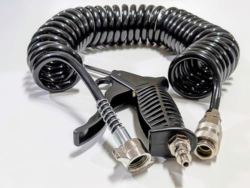 TT Air Duster Blow Gun Heavy Duty, 5M Flexible Hose, With M16x1.5 Female Connector For Stralis, Eurotech, Trakker