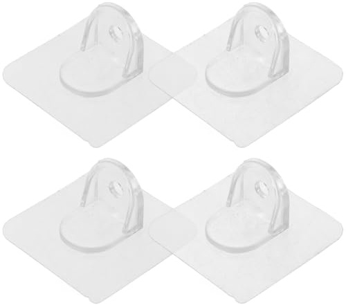 Hemoton Anti-Skid Playpen Stabilizer Clips for Toddler Fence Base Transparent Plastic Floor Suction Cup Fixator Non-Marking Adhesive Baby Gate Floor Anchor Playpen Fixing Accessories