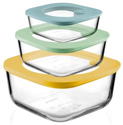Guzzini Set 3 Contenitori Ermetici con Coperchio