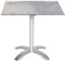 acamp Gartentisch klappbar & wetterfest Acaplan | Gartentisch 80x80 cm mit Niveau-Ausgleich & Kippsicherung | Balkon-Tisch in Platin/Cemento | Robuste & Pflegeleichte HPL-Tischplatte