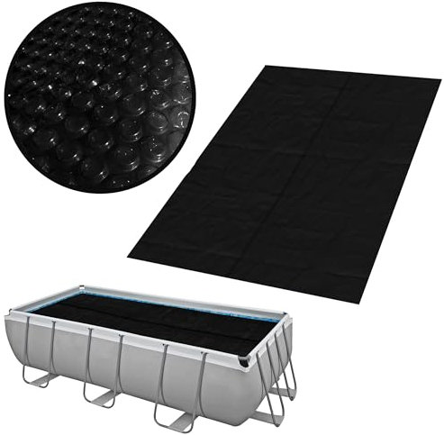 PoolSun Premium Solarplane Schwarz 400µm Diverse Größen (600x400cm)