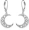 VONALA Mond Hängend Ohrringe Sterling Silber, Keltisch Ohrringe Schmuck Geschenke für Damen und Mädchen