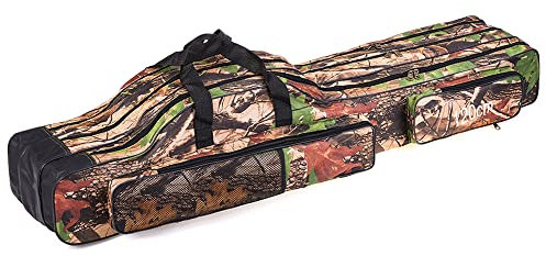 Doorslay 3 Couches Sac de pêche Portable Pliant Canne à pêche Moulinet Sac matériel de pêche Sac de Transport étui Voyage Sac de Rangement