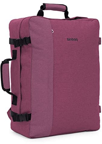 blnbag M3 - Kompakter ultra-leicht Reiserucksack, 35 Liter, Funktional einsetzbar mit gepolsterten, längenverstellbaren Schulterriemen oder als Tragetasche mit Trageriemen, Unisex, Burgund